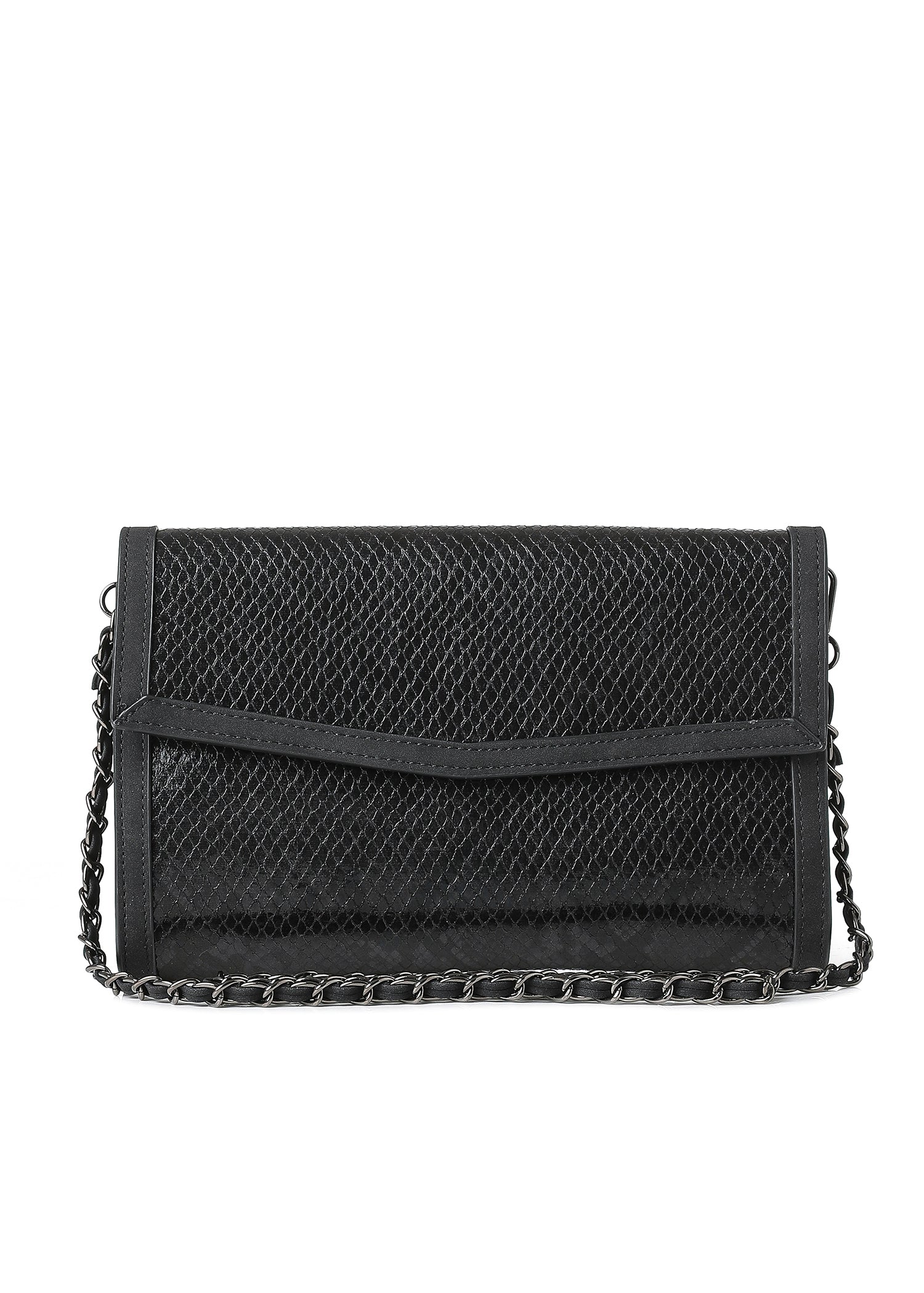Beth Smoke Snake Clutch - FINAL SALE