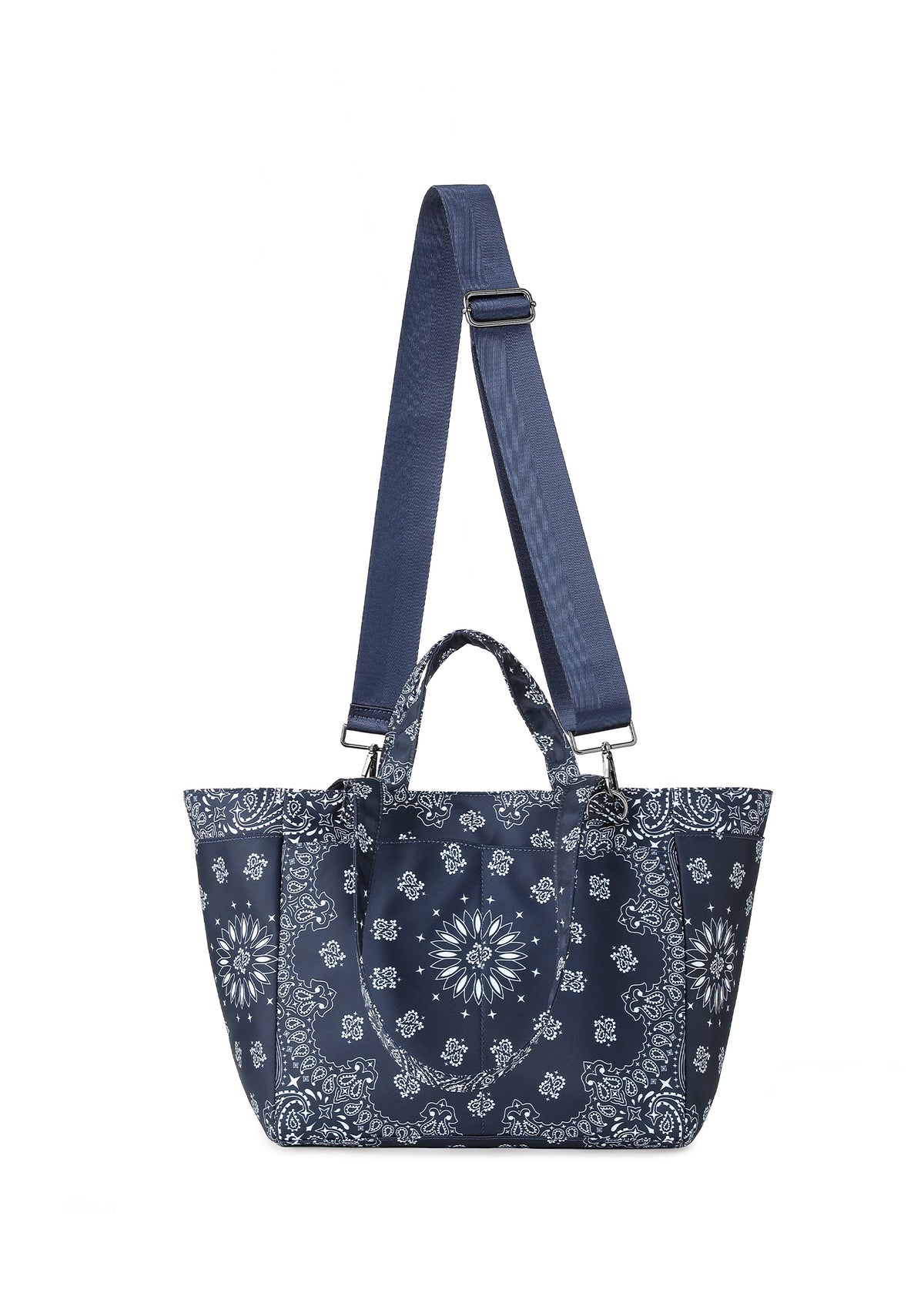 Hayden Navy Bandana Tote