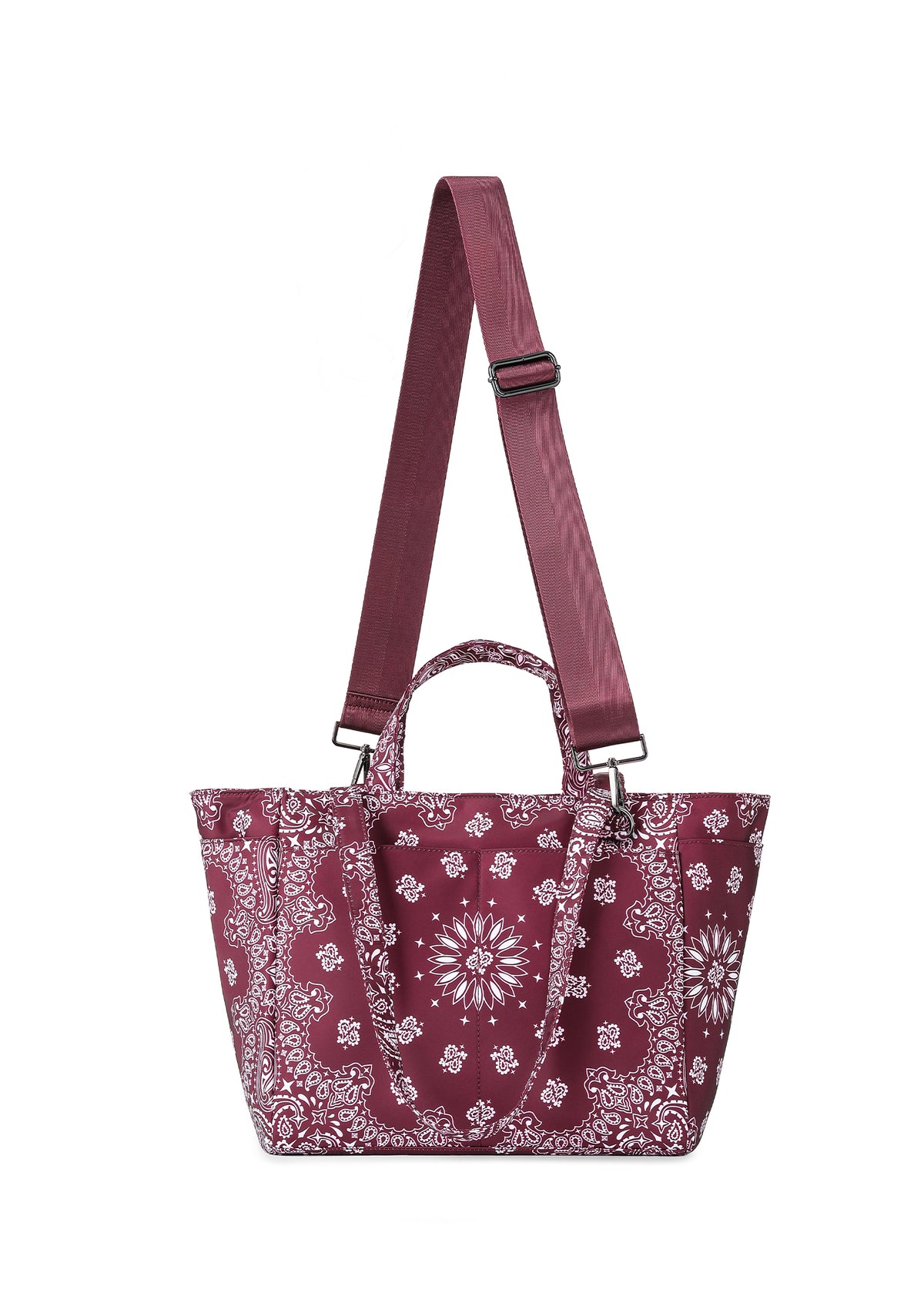Hayden Burgundy Bandana Tote