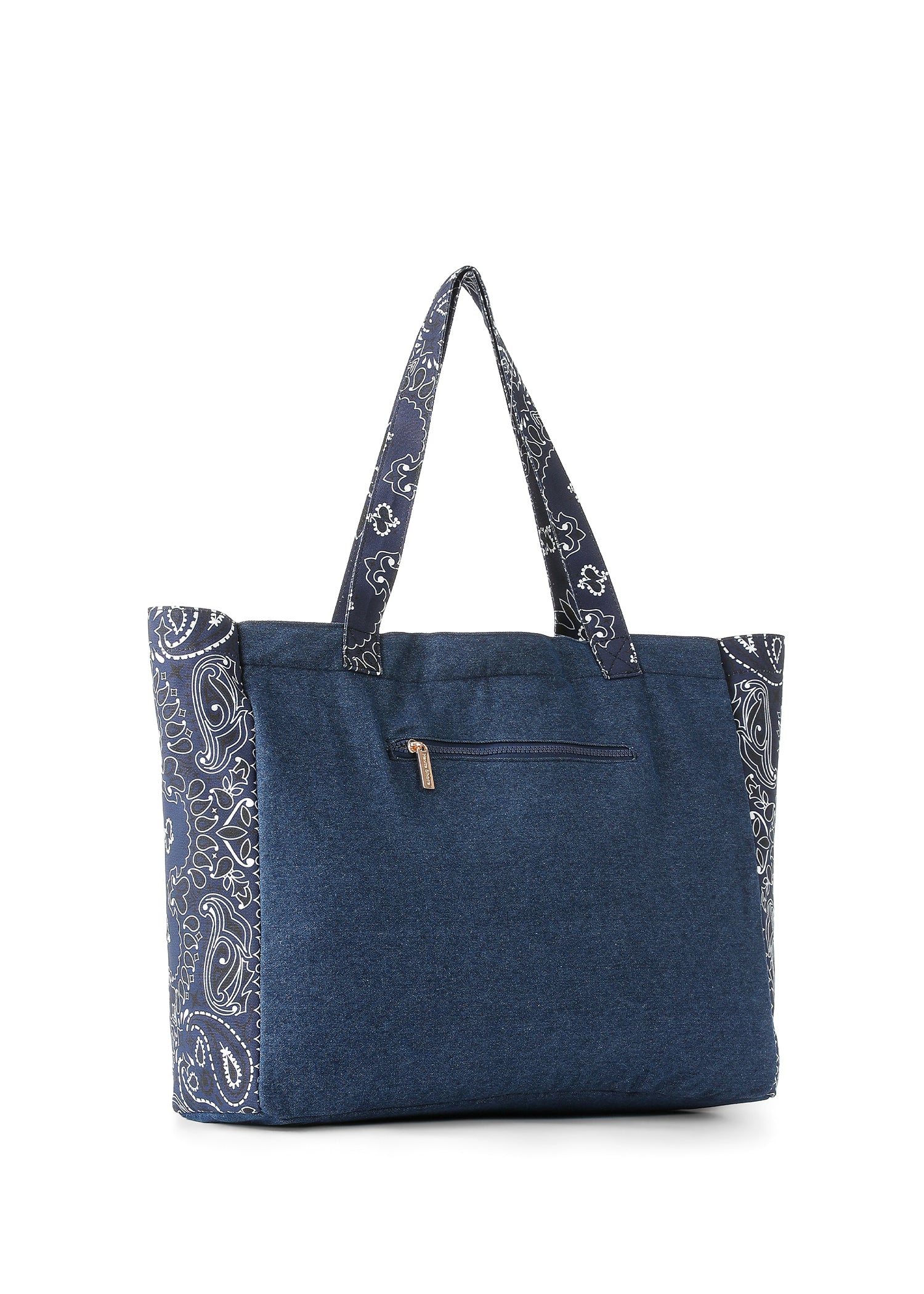 Bailey Denim/Navy Bandana Tote