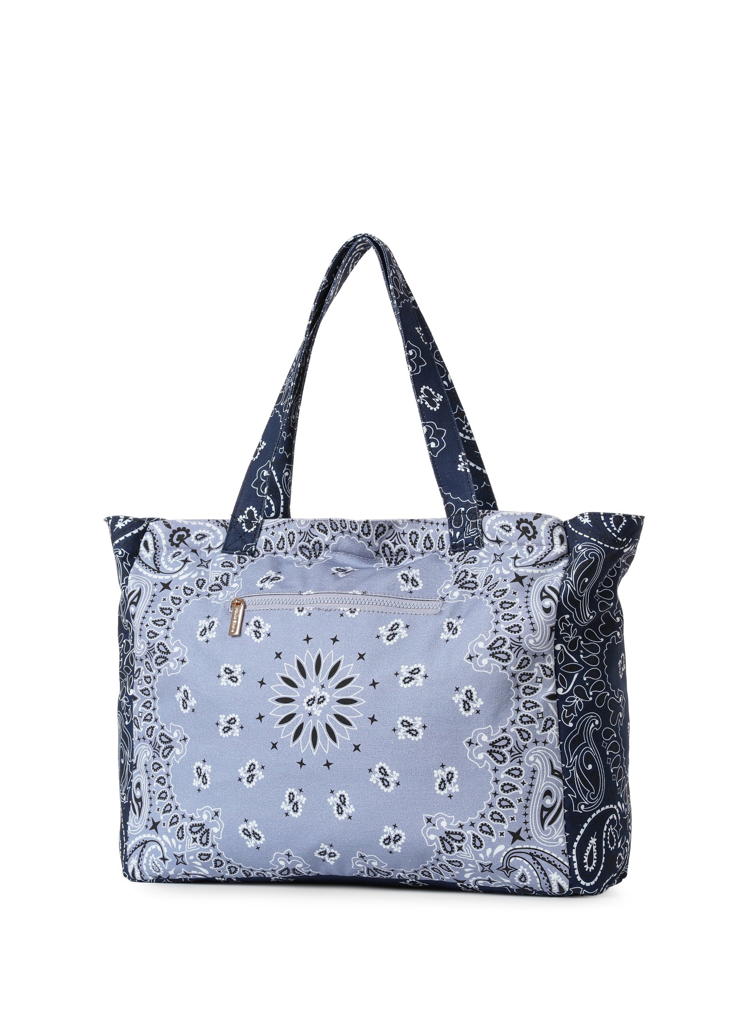 Bailey Navy/Light Blue Bandana Tote