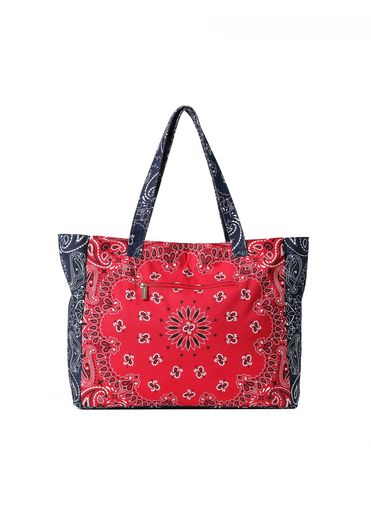 Bailey Red/Navy Bandana Tote