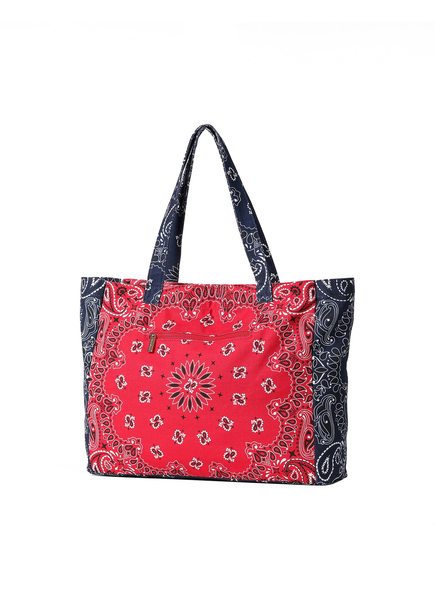 Bailey Red/Navy Bandana Tote