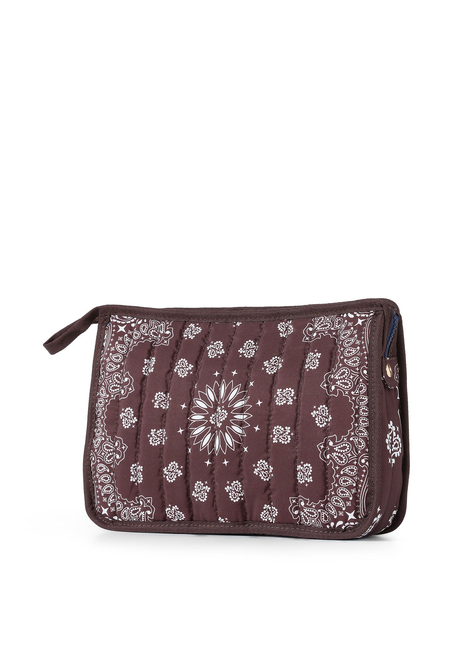 Beau Brown Bandana Pouch with Monogram
