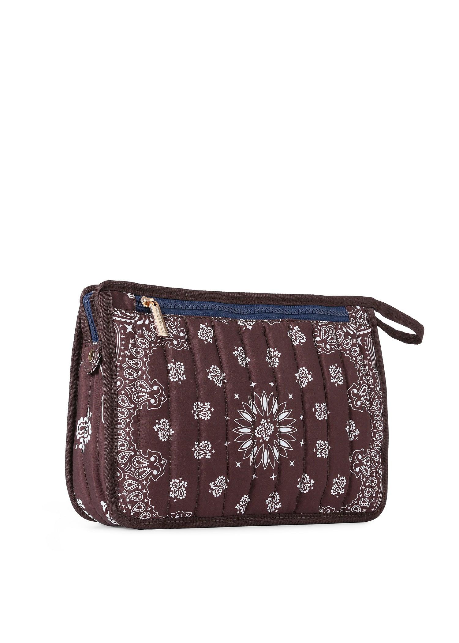 Beau Brown Bandana Pouch with Monogram