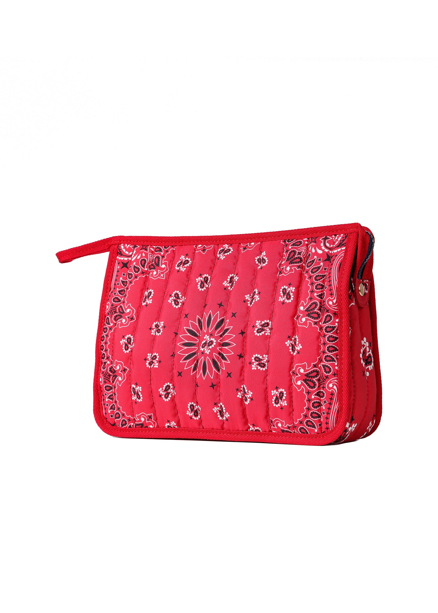 Beau Red Bandana Pouch with Monogram