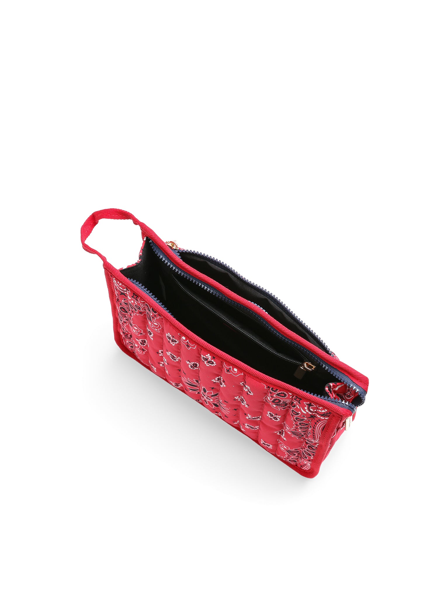 Beau Red Bandana Pouch with Monogram