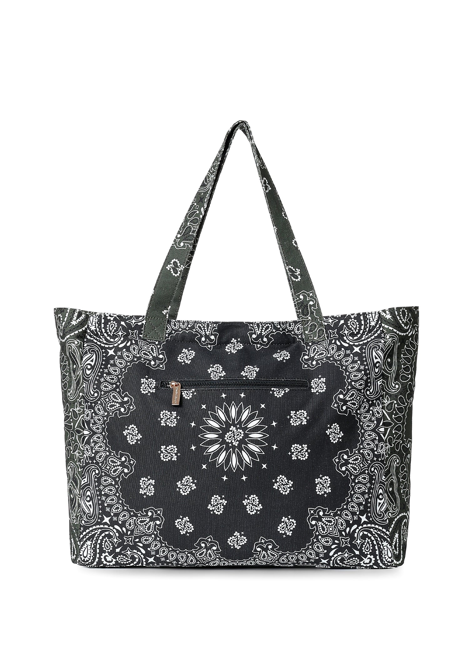 Bailey Black/Army Bandana Tote