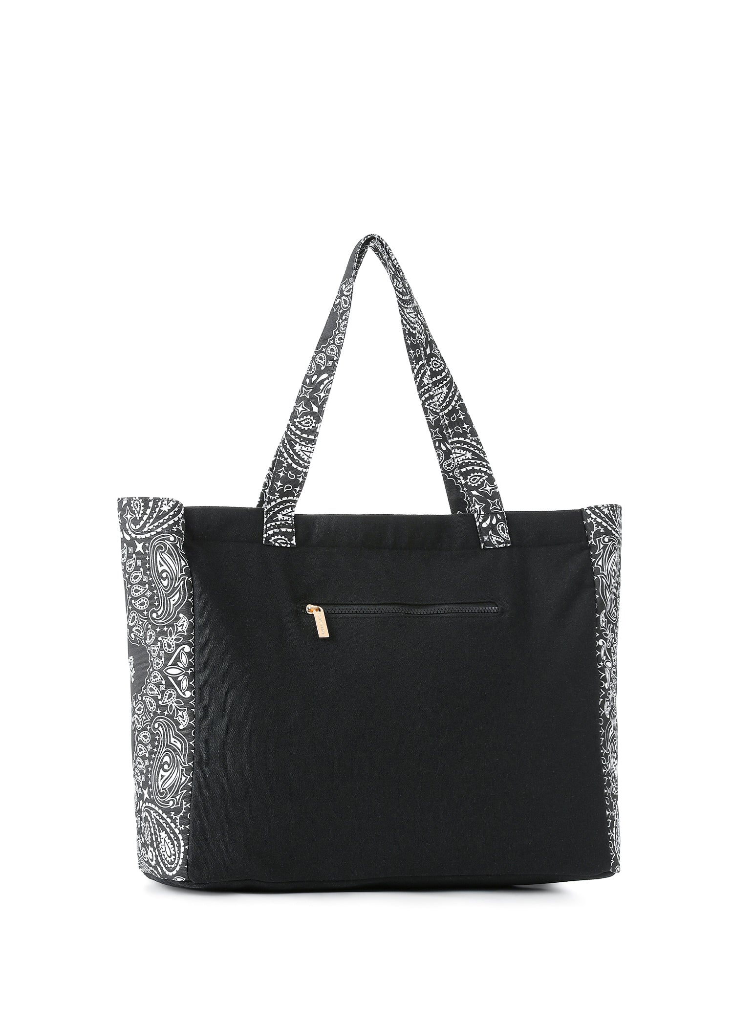 Bailey Black/Black Bandana Tote