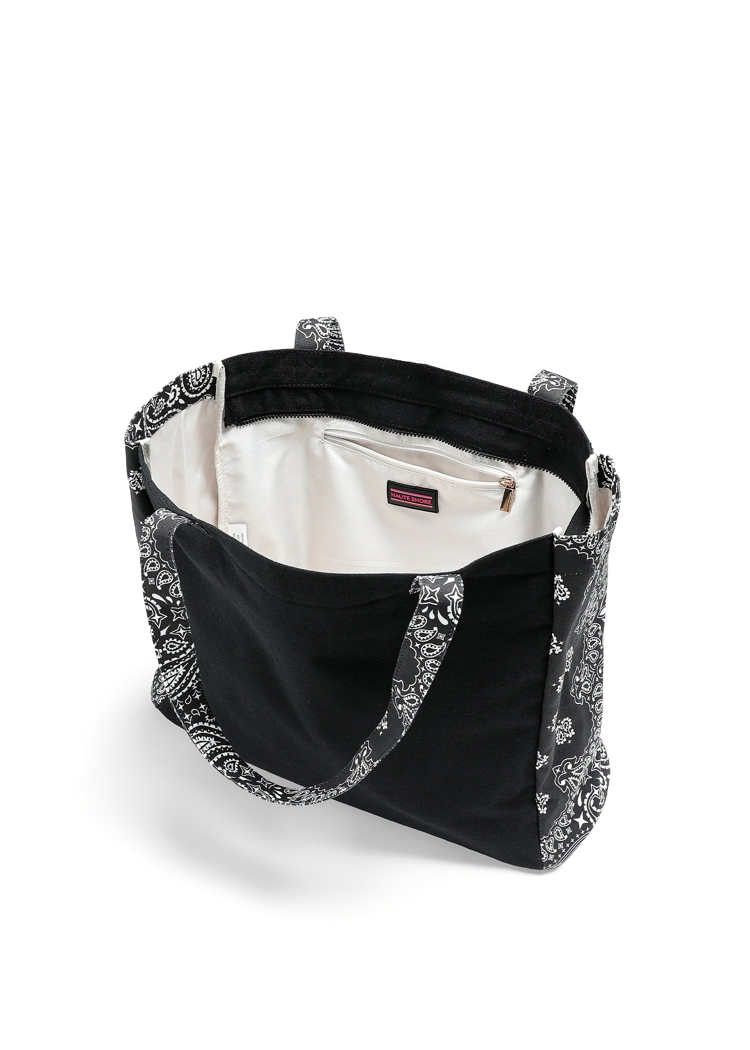 Bailey Black/Black Bandana Tote