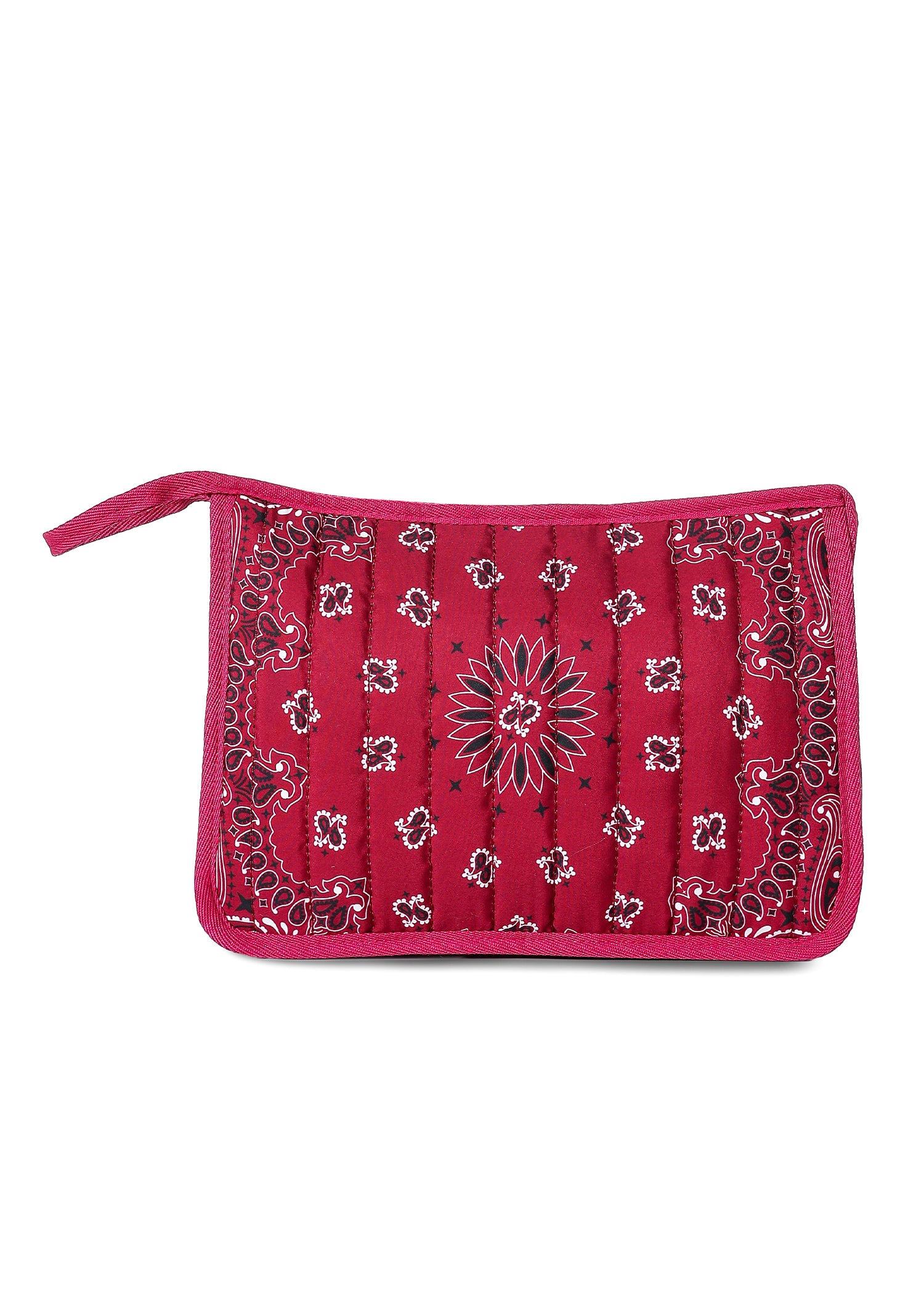 Beau Crimson/White Bandana Pouch