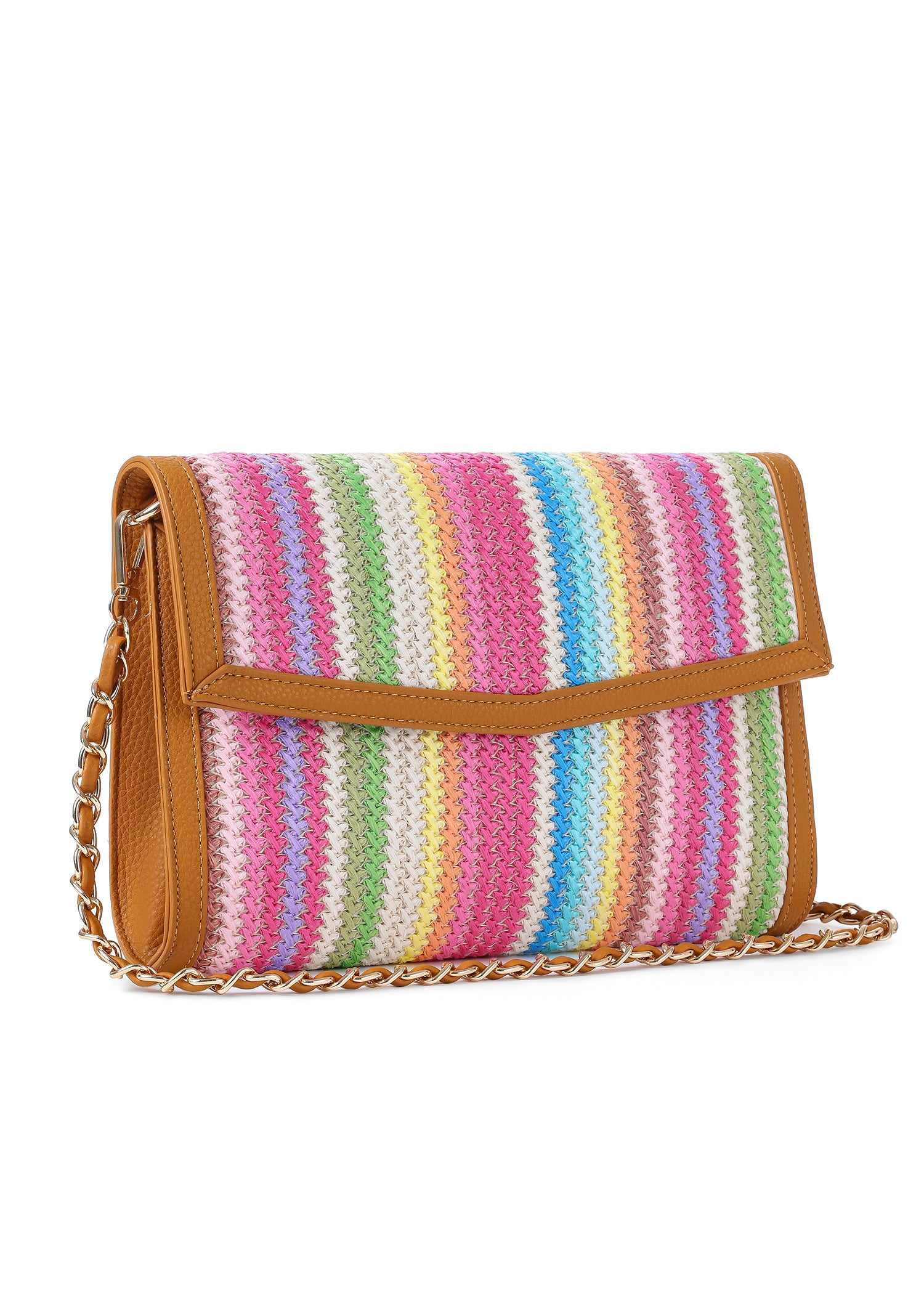 Beth Paradise Raffia Clutch