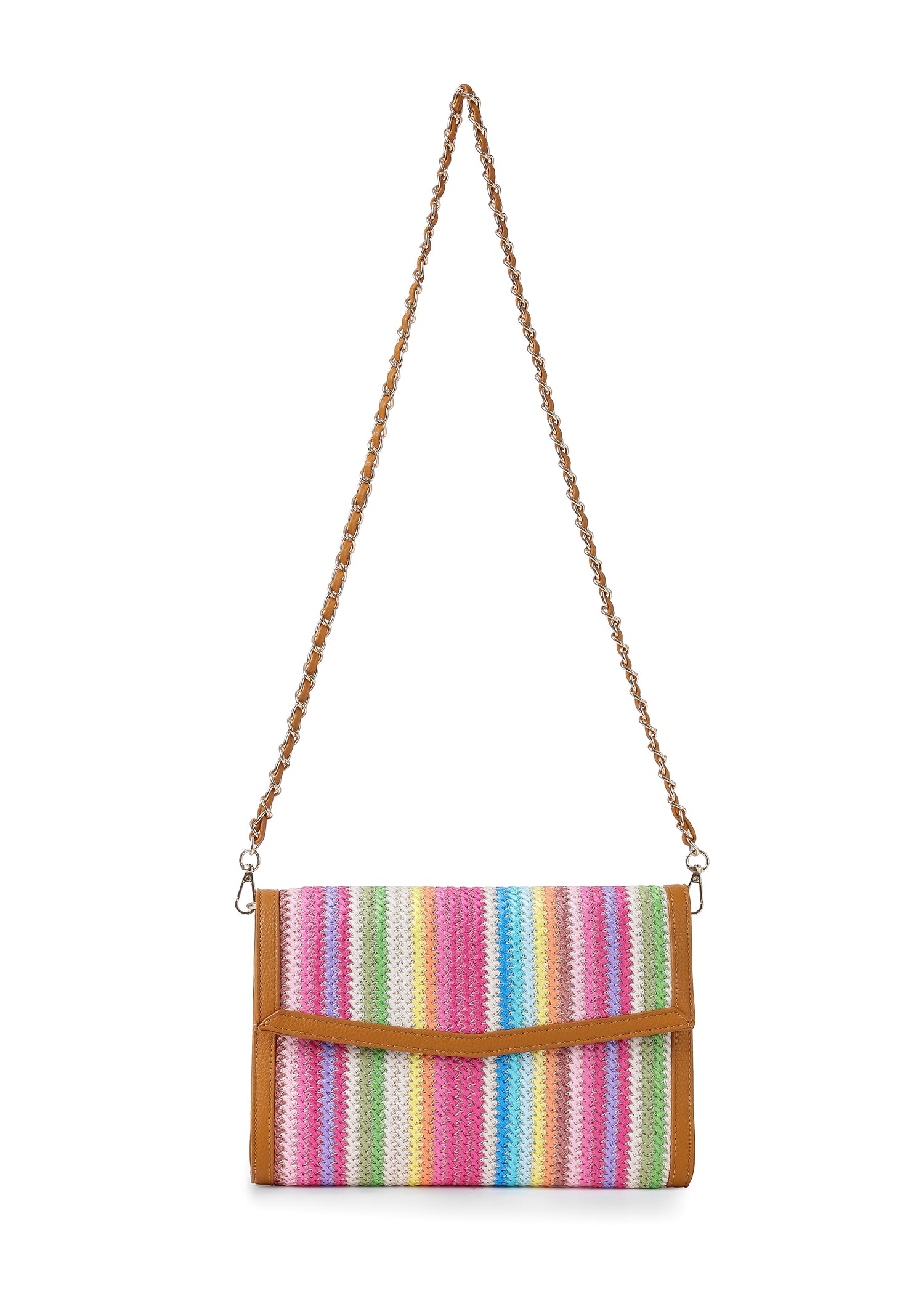 Beth Paradise Raffia Clutch