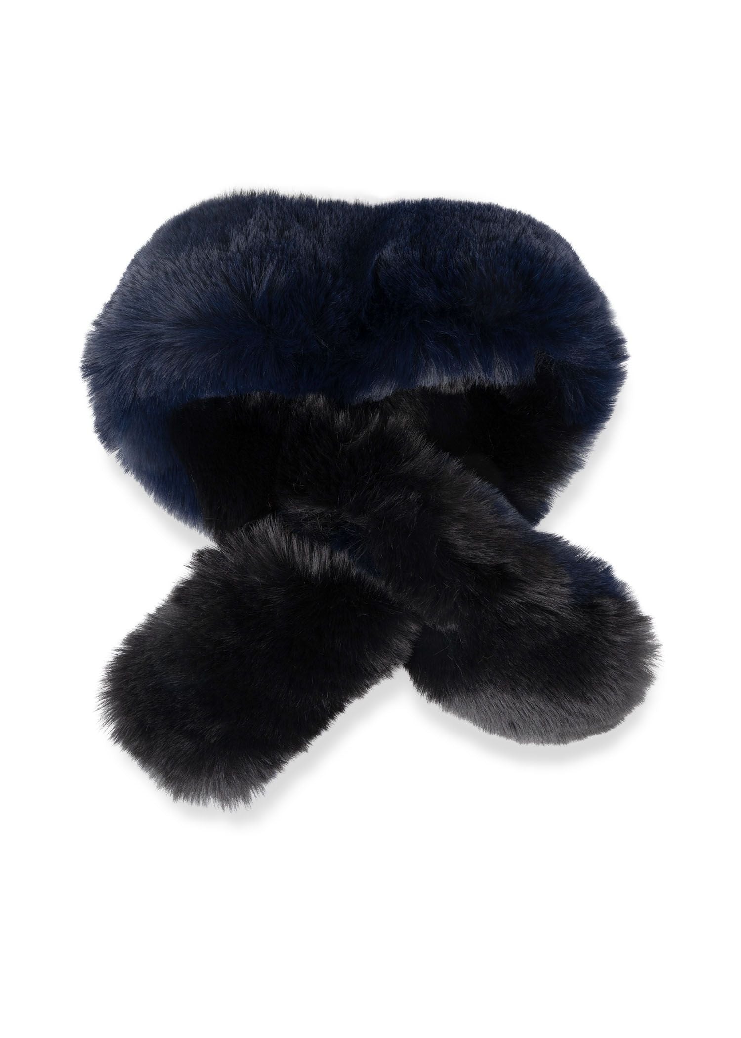 SPECIAL - Whistler Scarf Faux Fur Navy - FINAL SALE