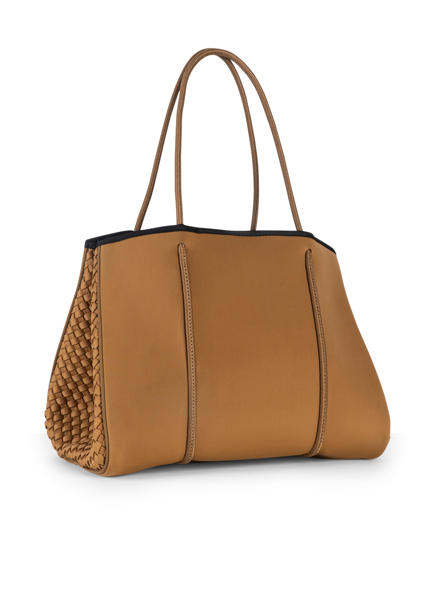 Greyson Camel Woven Neoprene Tote