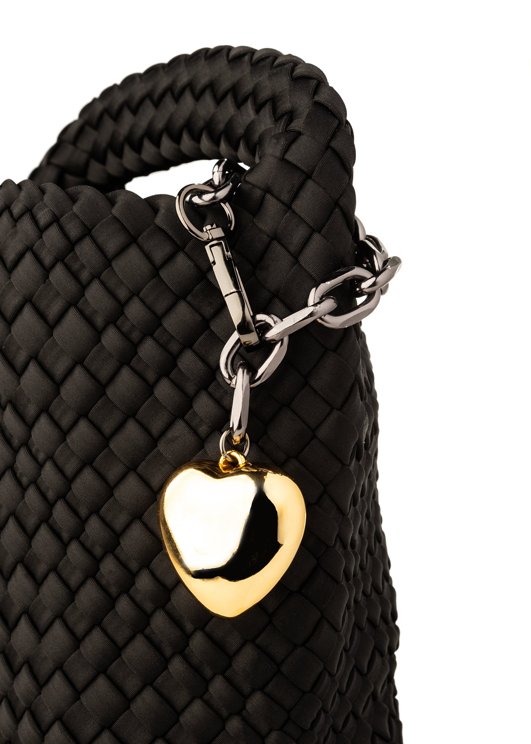 Romy Bag Charm Gunmetal/Gold