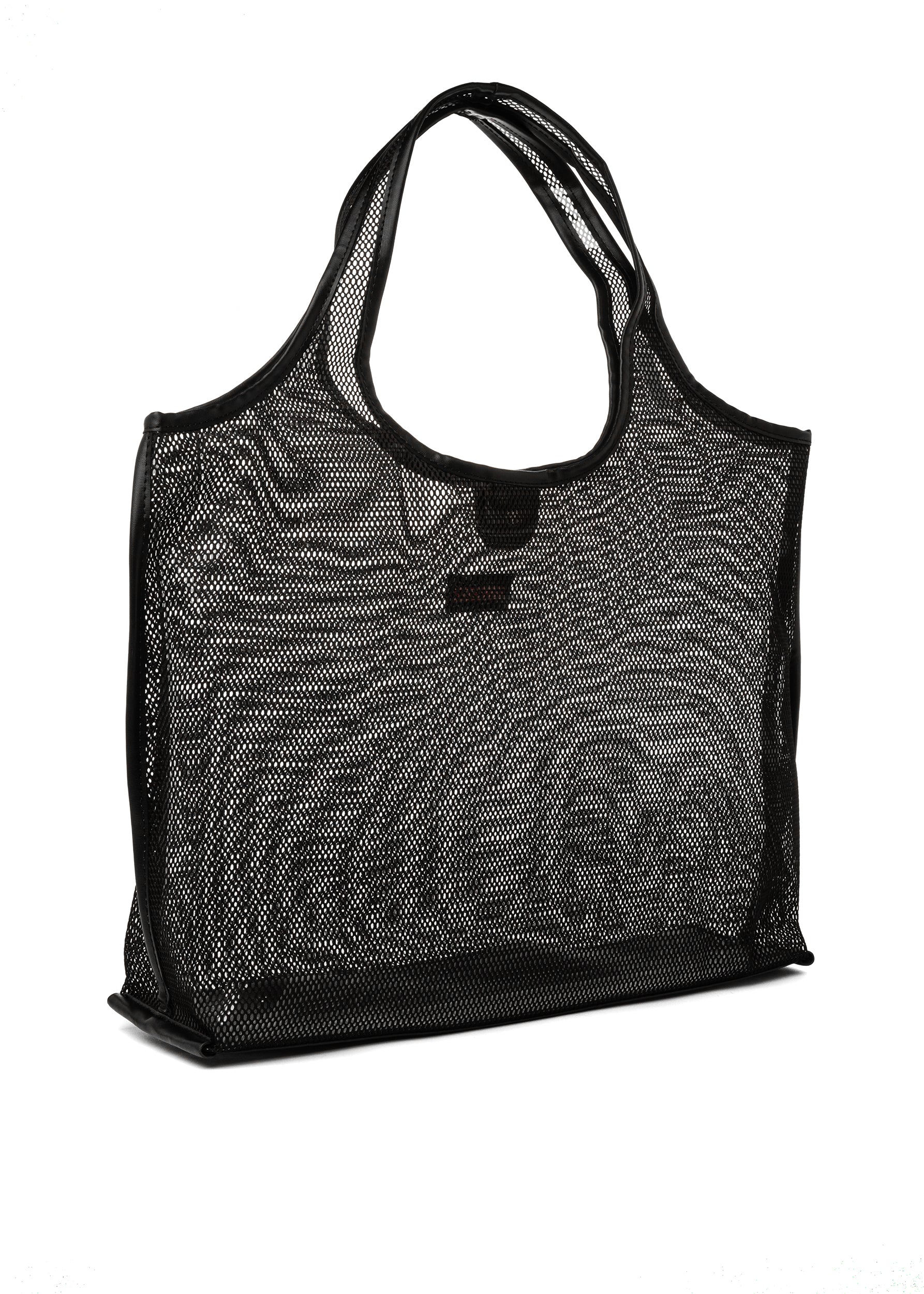 Roxy Black Mesh Tote