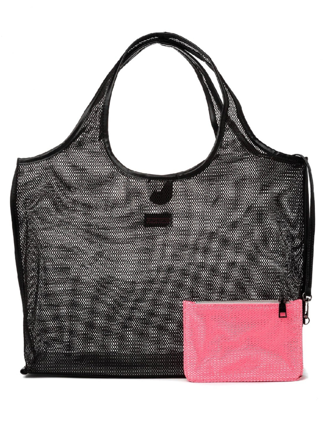 Roxy Black Mesh Tote