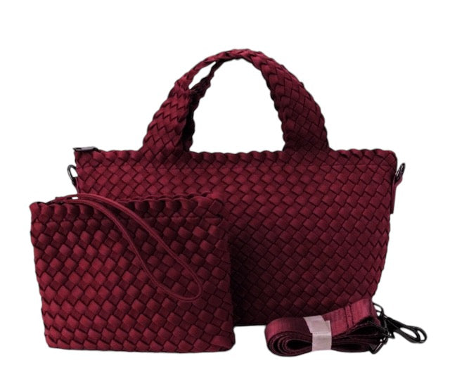 Mark Merlot Woven Mini Tote PREORDER SHIP 12/1