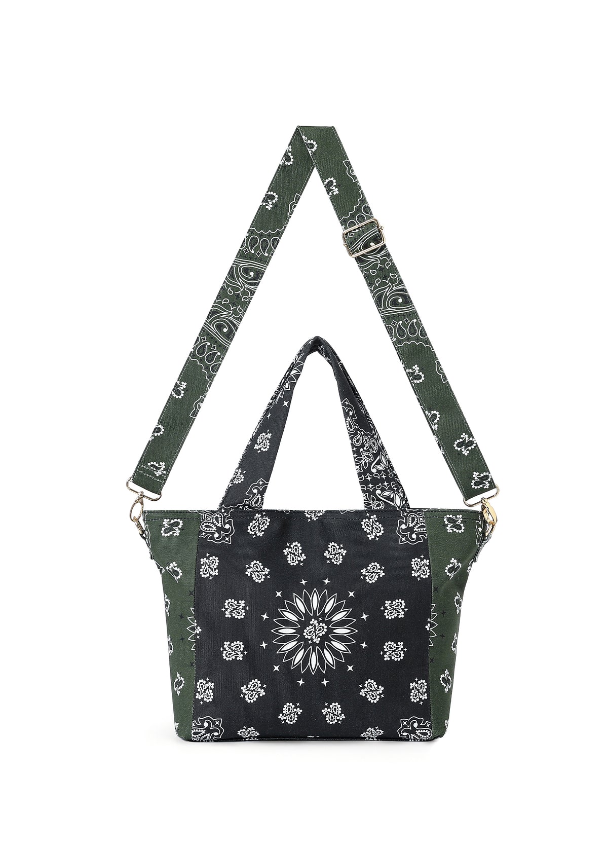 Jaime Black/Army Bandana Tote