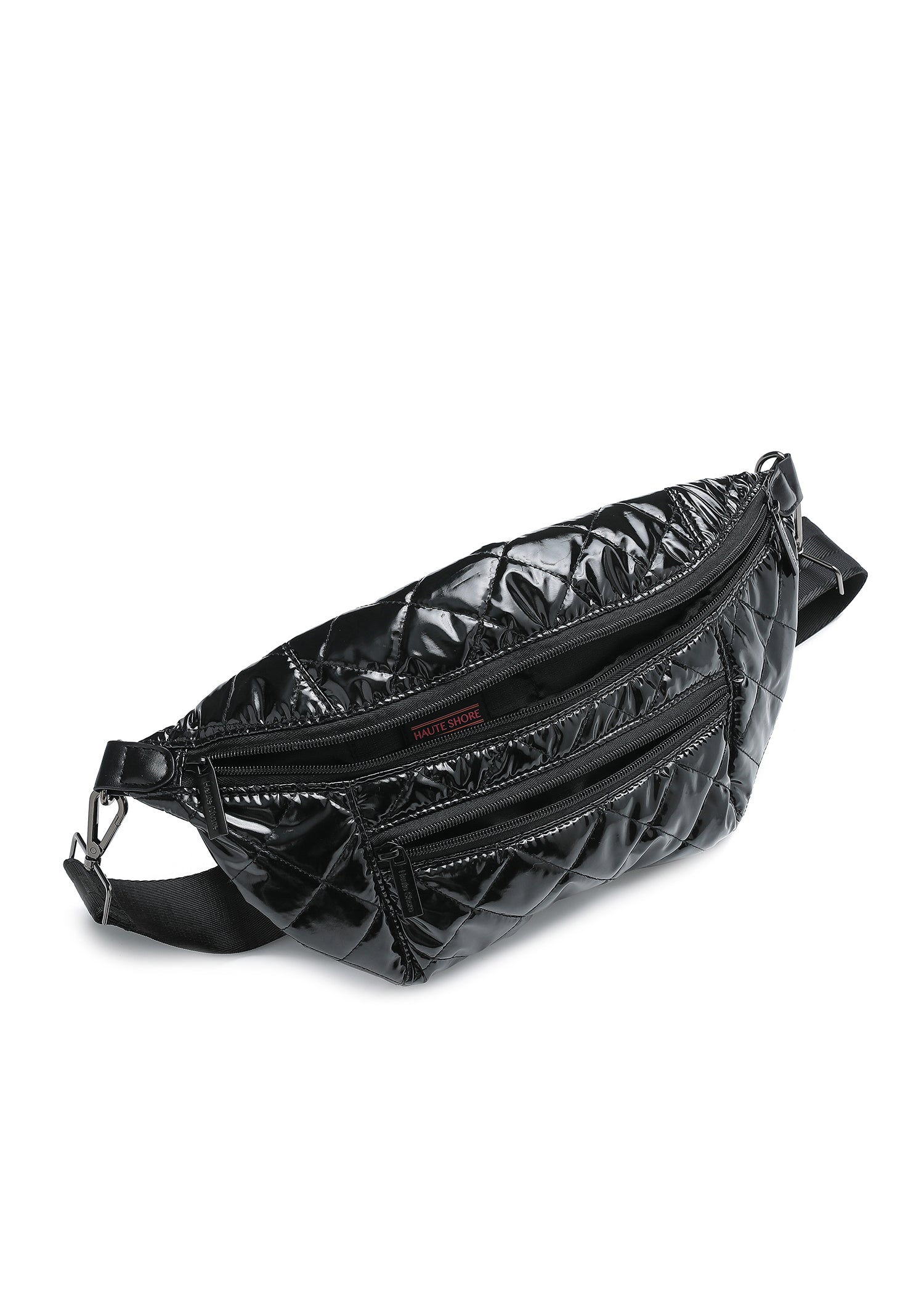 The Emily Noir Puffer Sling Bag