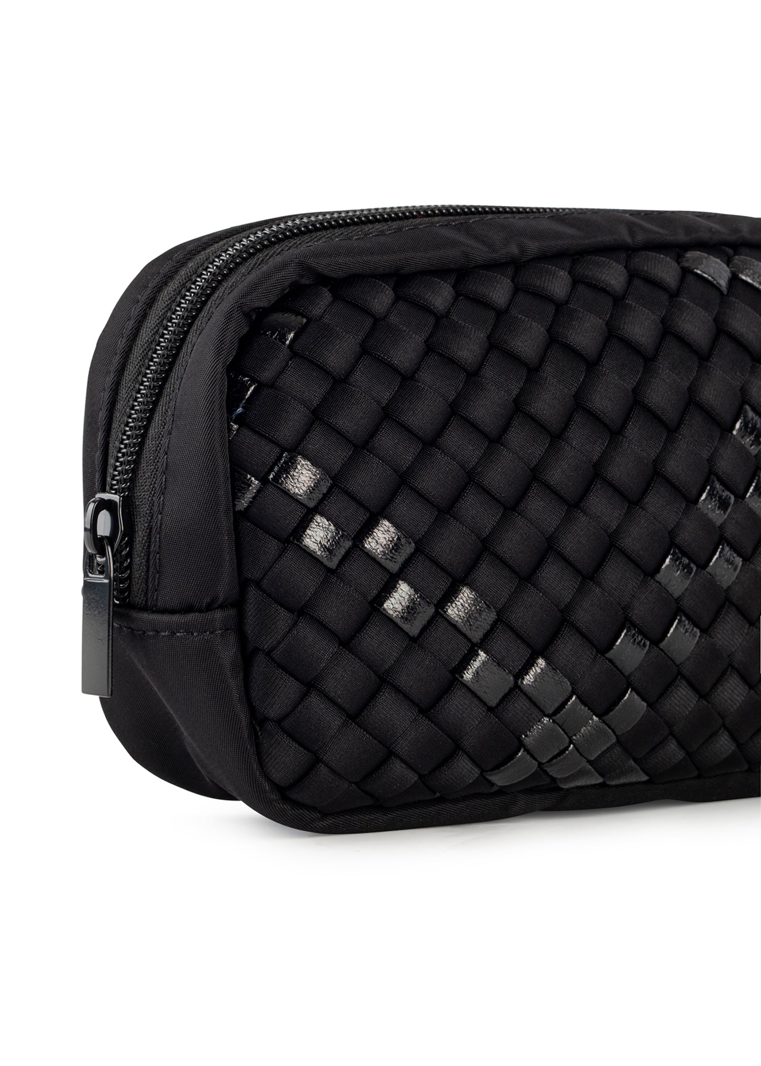 Ally Noir Woven Cosmetic Case - FINAL SALE