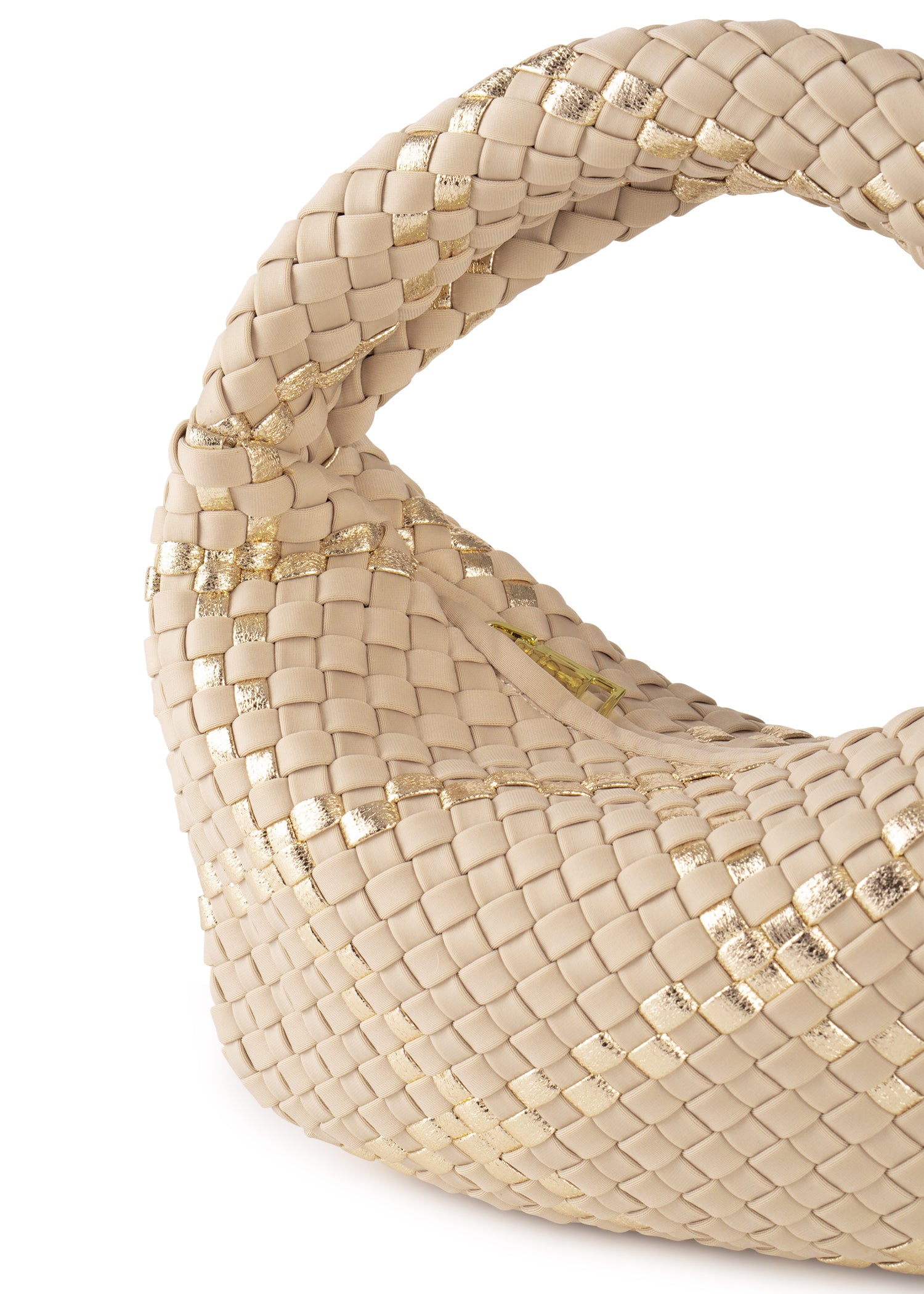 Carrie Buff Mini Woven Hobo