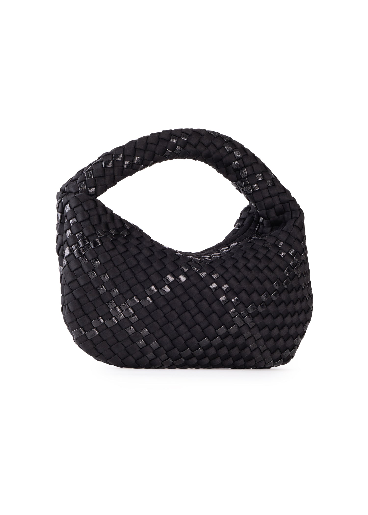 Carrie Noir Mini Woven Hobo