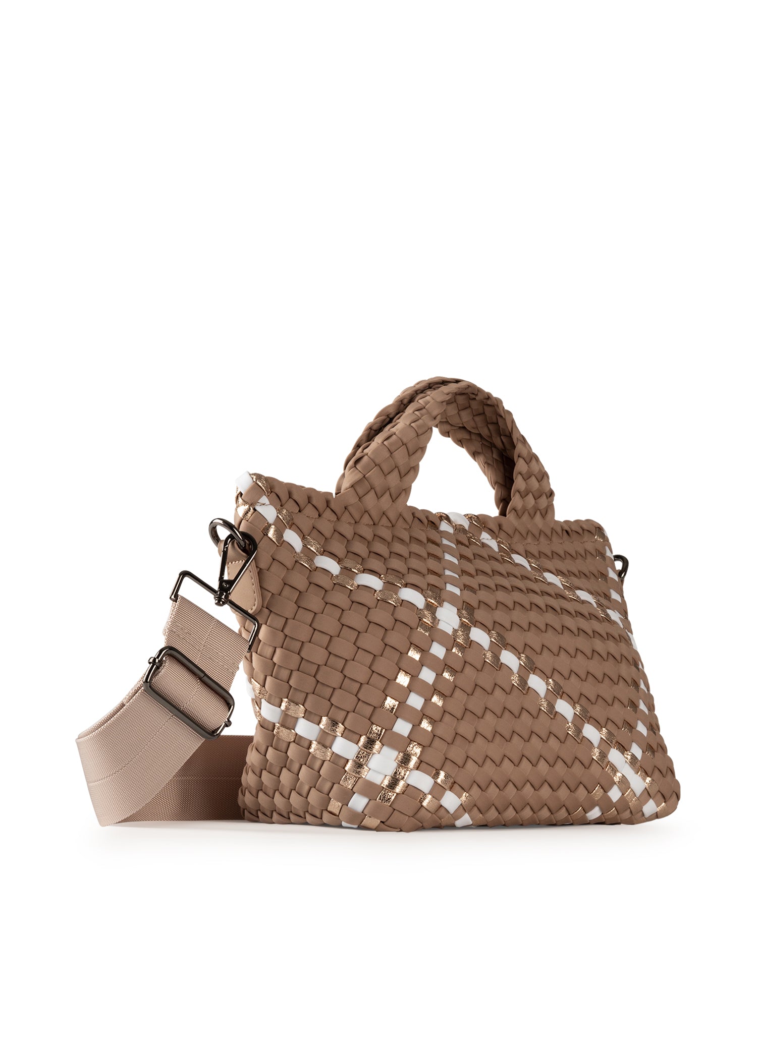 Mark Latte Woven Tote - FINAL SALE