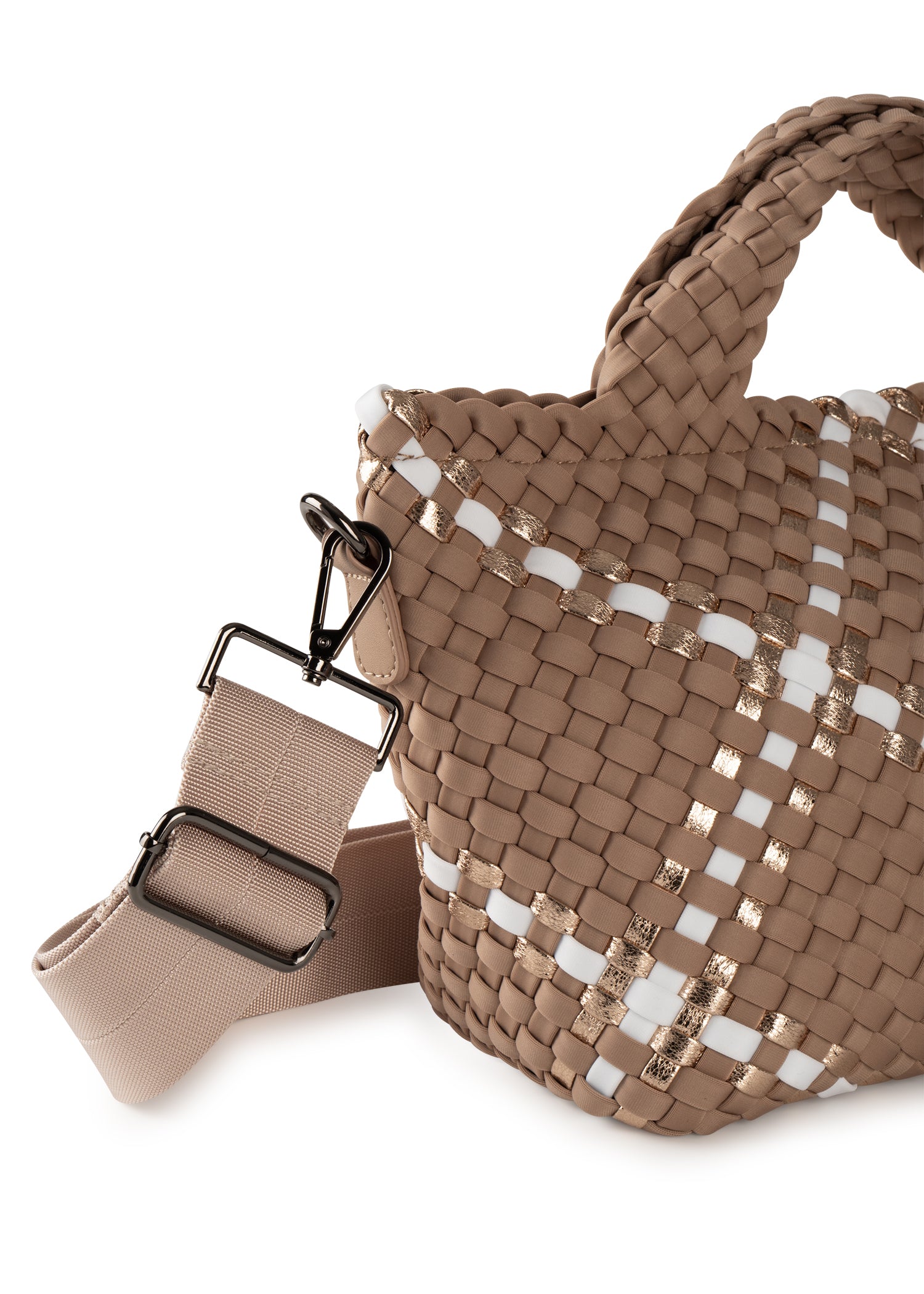 Mark Latte Woven Tote - FINAL SALE