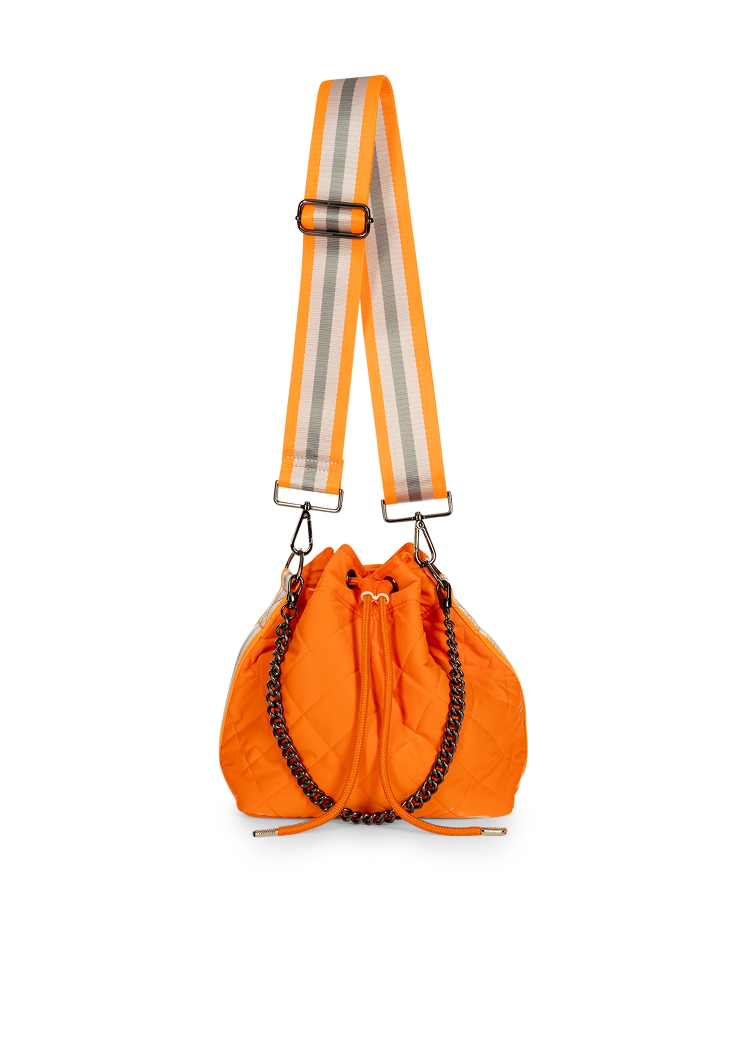 lindsey crush puffer bucket bag