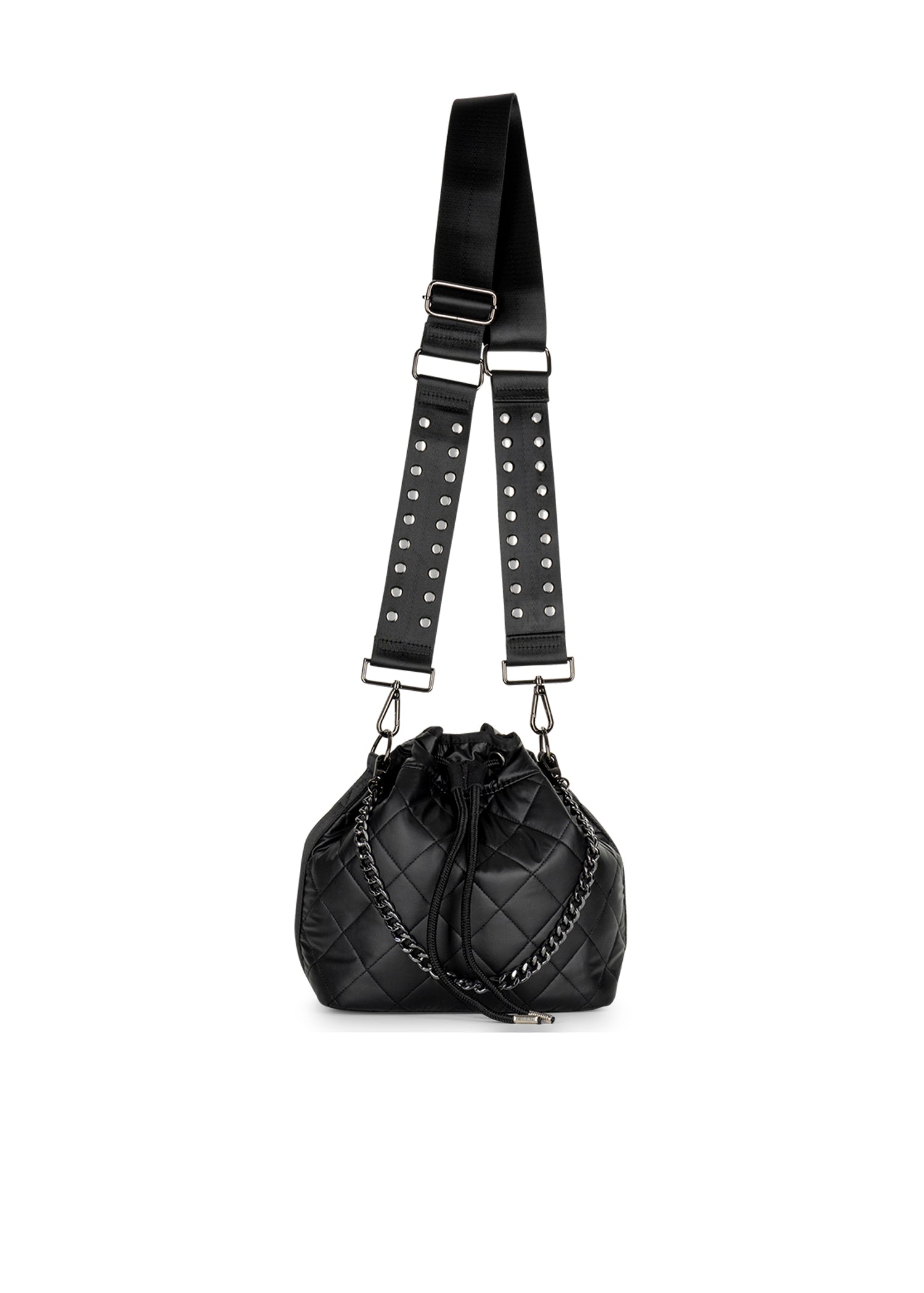 Lindsey Carbon Puffer Bucket Bag - FINAL SALE