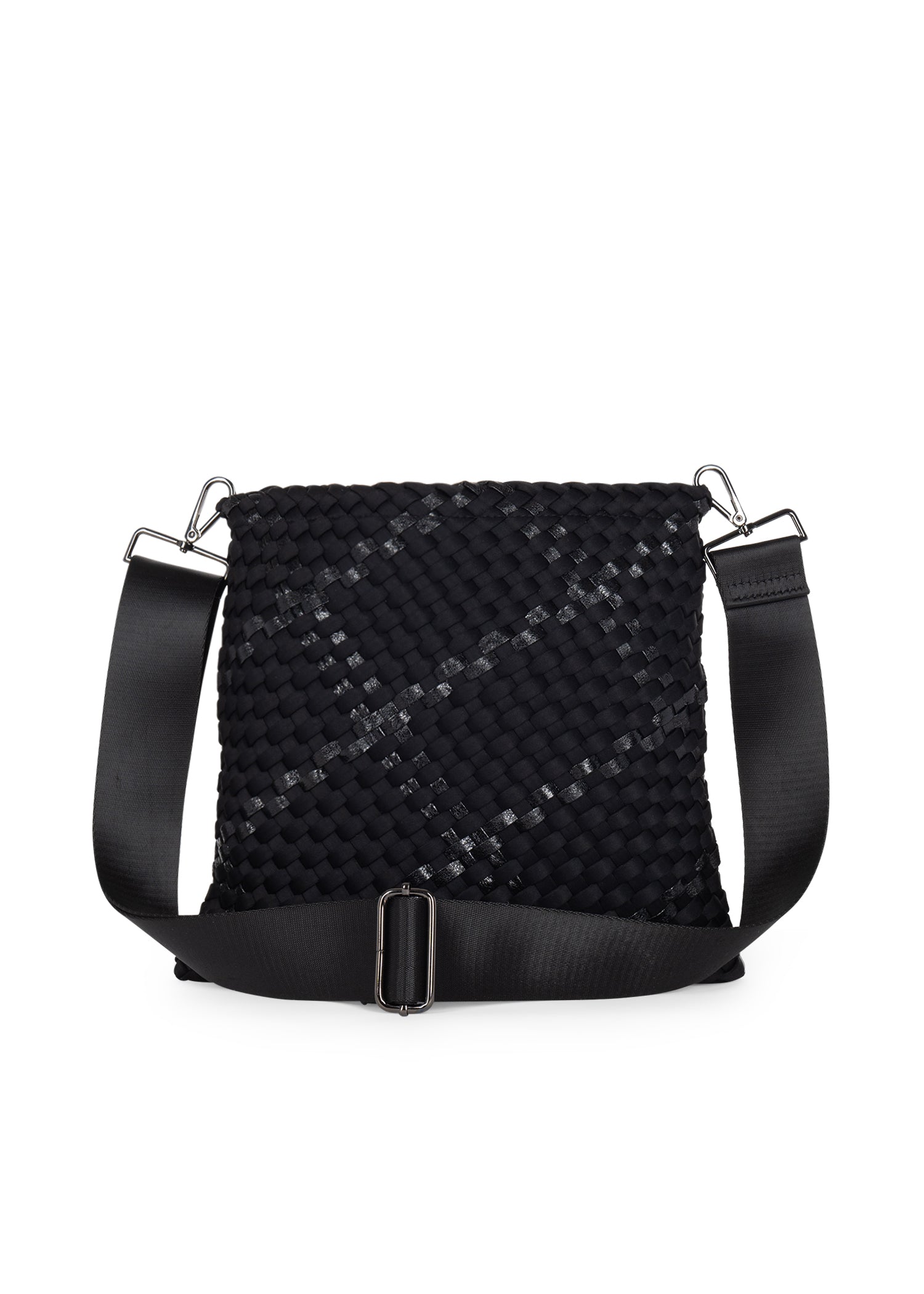 Val Noir Convertible Woven Crossbody