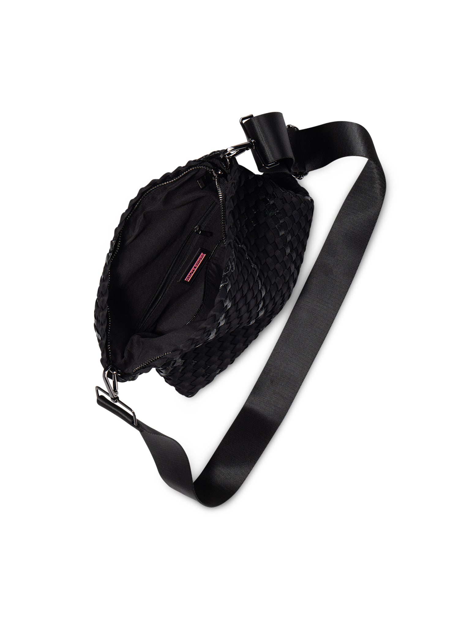 Val Noir Convertible Woven Crossbody