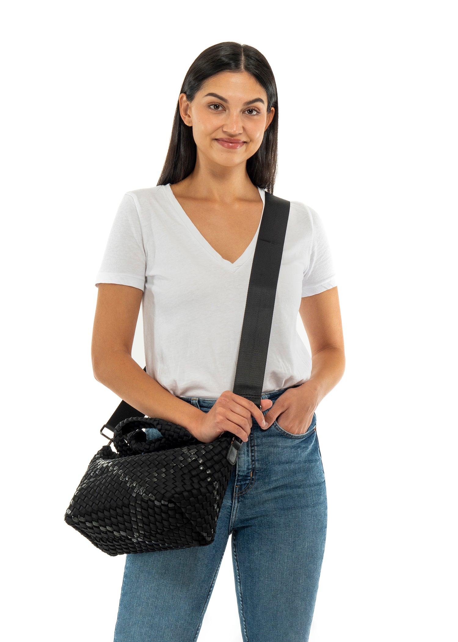 Mark Noir Woven Mini Tote