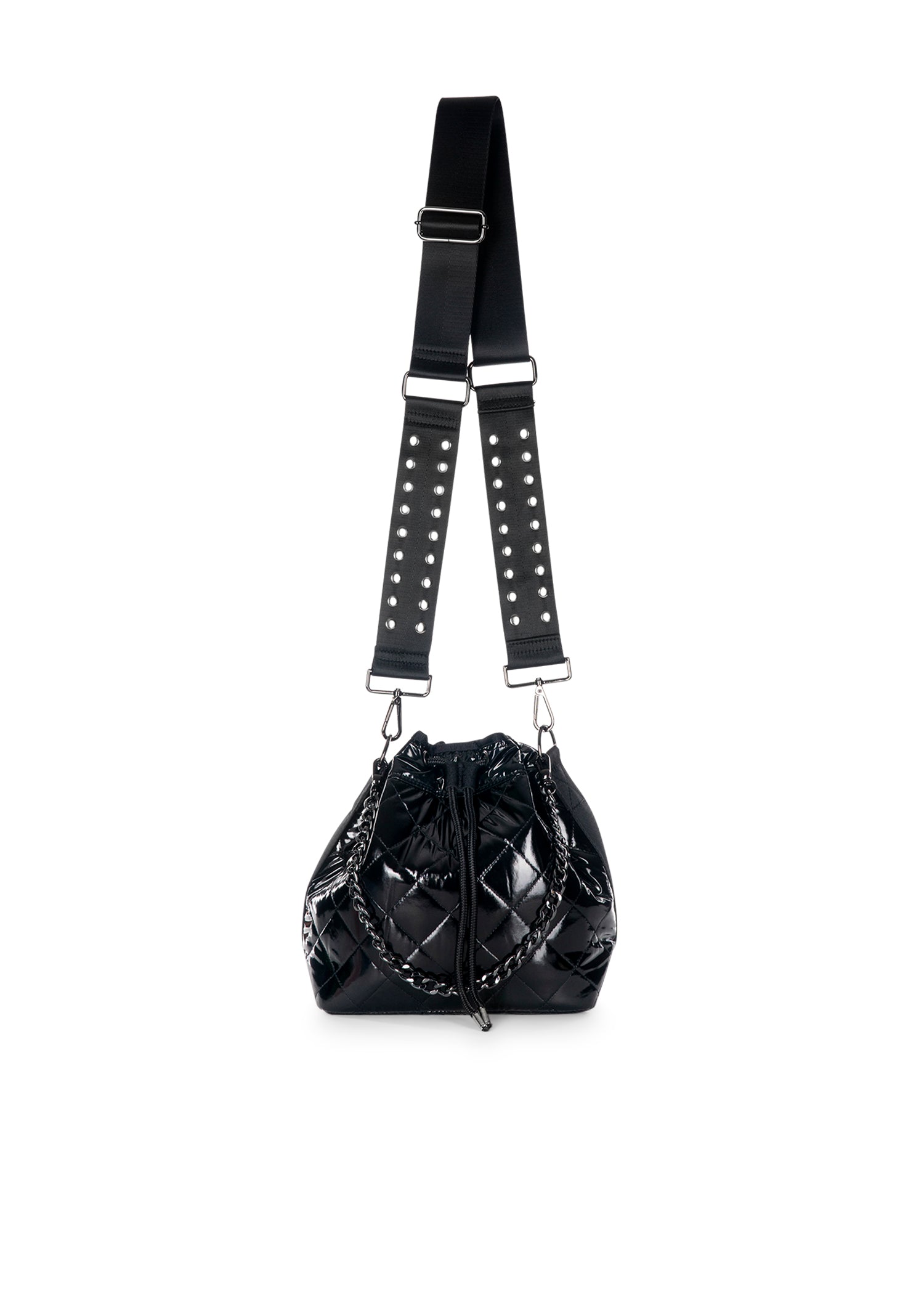 Lindsey Noir Puffer Bucket Bag - FINAL SALE