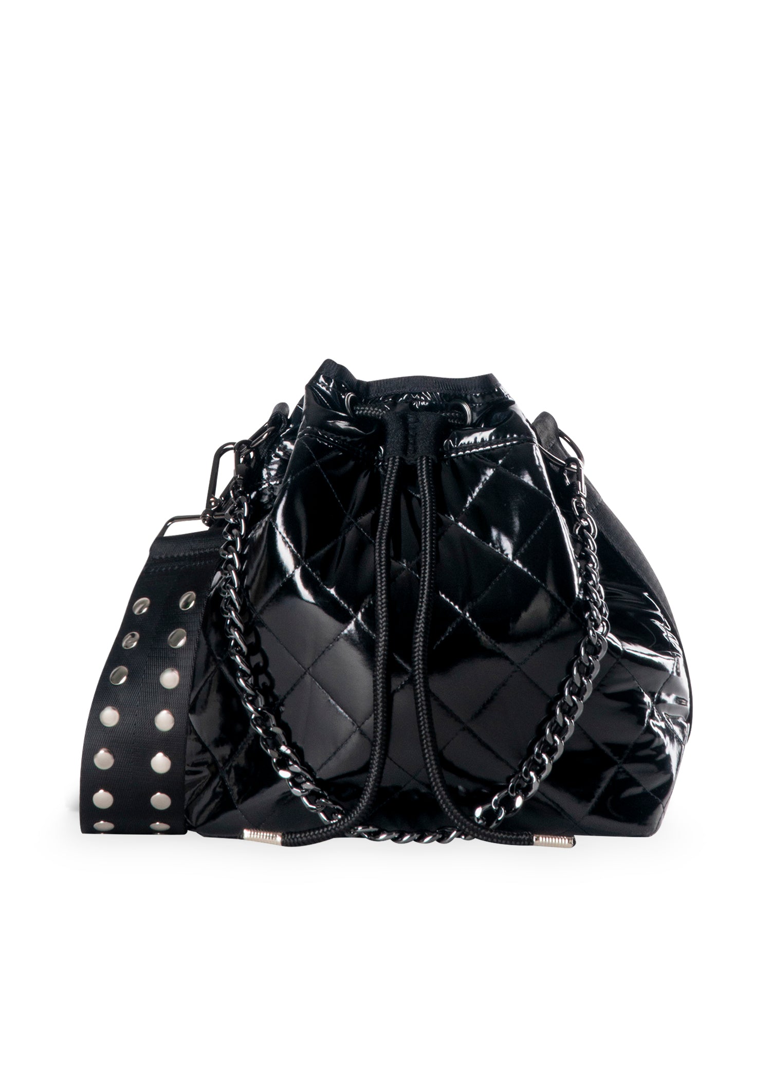 Lindsey Noir Puffer Bucket Bag - FINAL SALE