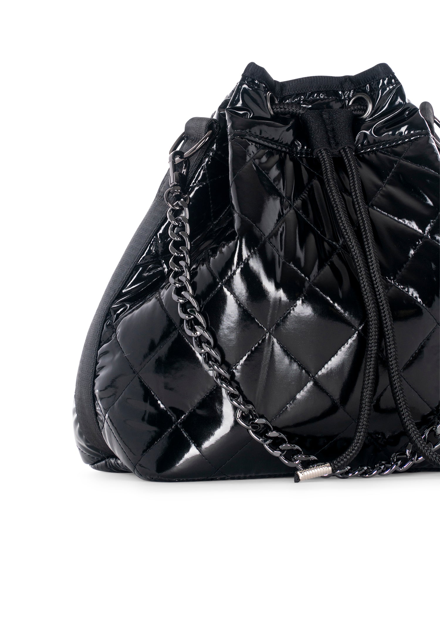 Lindsey Noir Puffer Bucket Bag - FINAL SALE